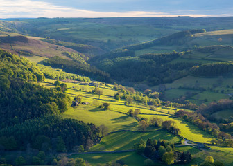 Usual rural England landscape in Yorkshire