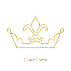 Glitter Crown  Vector