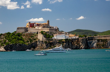Naklejka premium Panorámica de Ibiza