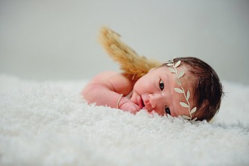 Bebe Recien Nacido Angel con alas