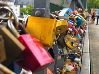 locks on the bridge