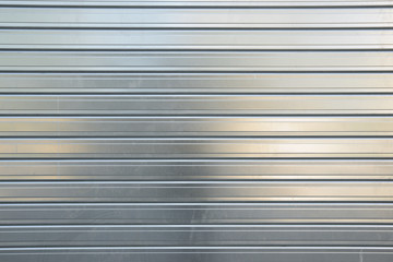 Metal roller shutter view