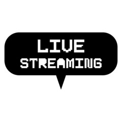 Obraz premium Live streaming icons. Button of live streaming, broadcasting, online stream. Lower third template for tv, shows, movies and live performances. Vector