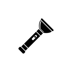 Portable Flashlight, Pocket Torch Flat Vector Icon