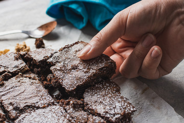 brownie closeup