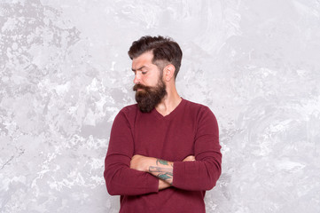 Manhood. Good looking guy. Grow facial hair. Hipster appearance. Stylish beard and mustache. Beard...