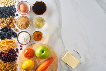 Ingredients for christmas pudding recipe