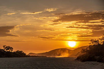 Cloudy sunset