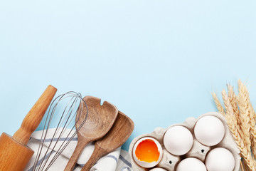 Cooking utensils and ingredients