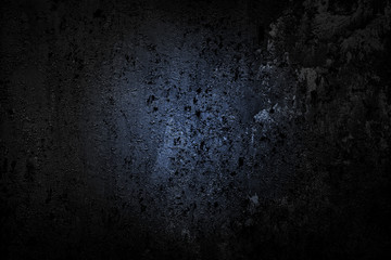 black grunge concrete wall as background or wallpaper or texture