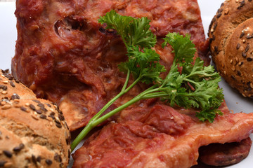pork smoked ribs with pastry