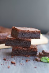 brownies on a plate