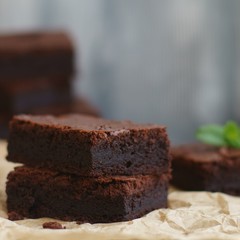 piece of chocolate cake on a plate