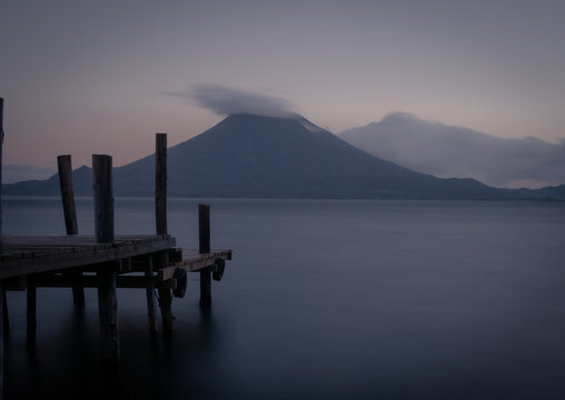 Cloudy Sunset at Lake Atilan