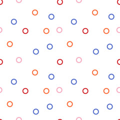 circle pattern on white background, Vector illustration