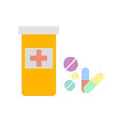 Tablets and pills vector set isolated on white. EPS10