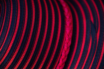 Close up of a nice stripped hat