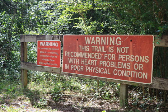 Sign at Providence Canyon State Park, Georgia (USA)