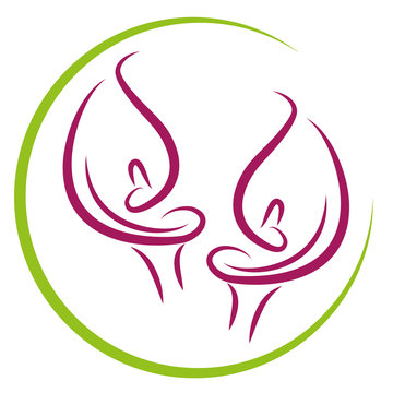 Zwei Zantedeschien, Pflanzen, Calla, Blumen, Logo
