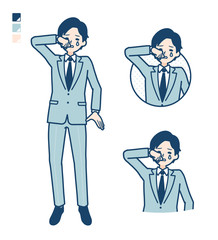 simple suit businessman_cry
