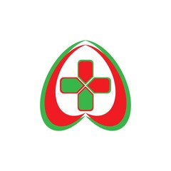 hospital logo icon vector