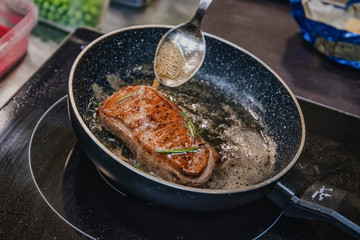 Roasted duck fillet