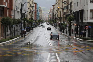 Traffic in an urban road