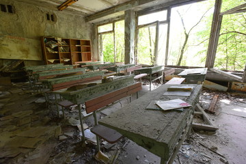 Chernobyl Exclusion Zone abandoned buildings.