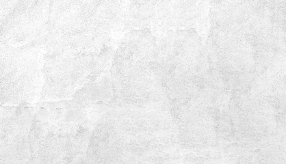 Texture of old white stucco concrete wall for background