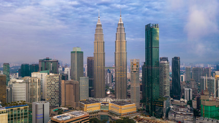Naklejka na ściany i meble Kuala Lumpur Skyline, Malaysia.