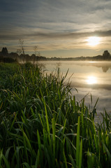Sunrise at Forfar Loch, Angus Scotland.