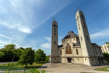 Obraz premium Church of Christ the King catholic church in Dunaujvaros