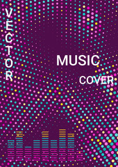 Fototapeta na wymiar Modern musical cover