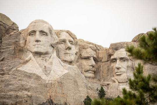Mount Rushmore monument in South Dakota.