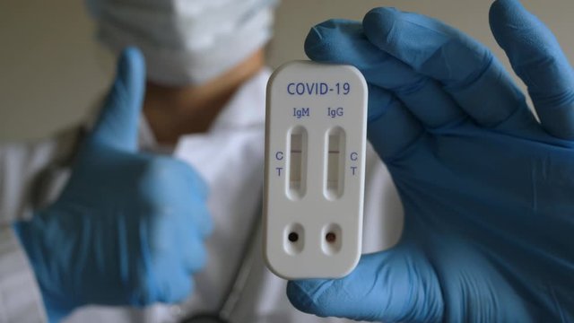 antibody immunological serological quick covid covid-19 test negative showing