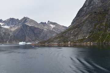 Prins christiansund fjord in greenland