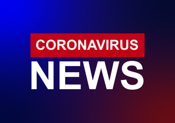 Coronavirus News background vector