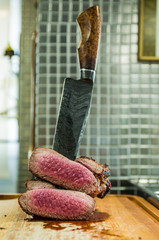 Beautiful photo of beef brisket (Brisket point end).