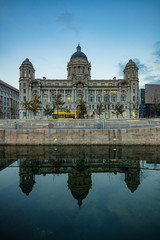 Fototapeta na wymiar Liverpool city center cityscape