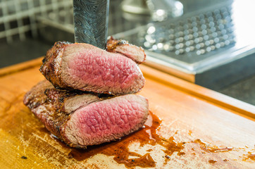Beautiful photo of beef brisket (Brisket point end).