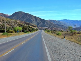 Fototapeta premium RUTA, PAISAJE, MONTAÑA, NUBE