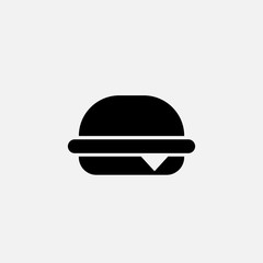 Hamburger. vector Simple modern icon design illustration.