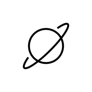 recommend clip art: Planets vector icon, Flat vector planets icon symbol  in outline, lineart style on white background