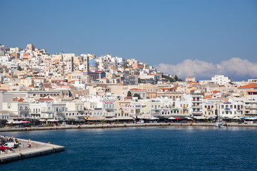 Fototapeta na wymiar syros island, greece the hidden gem of the Cyclades