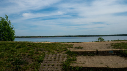 
Lake Świerklaniec landscape. Ready for entry.