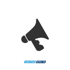 Megaphone or Loudspeaker Icon Design Vector