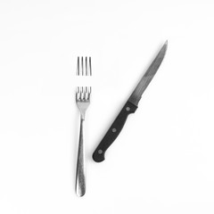 A fork cut