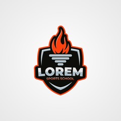 sport gaming esports template logo vector