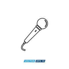 Microphone Icon Design Vector Template