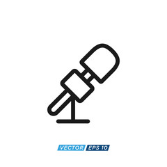 Microphone Icon Design Vector Template